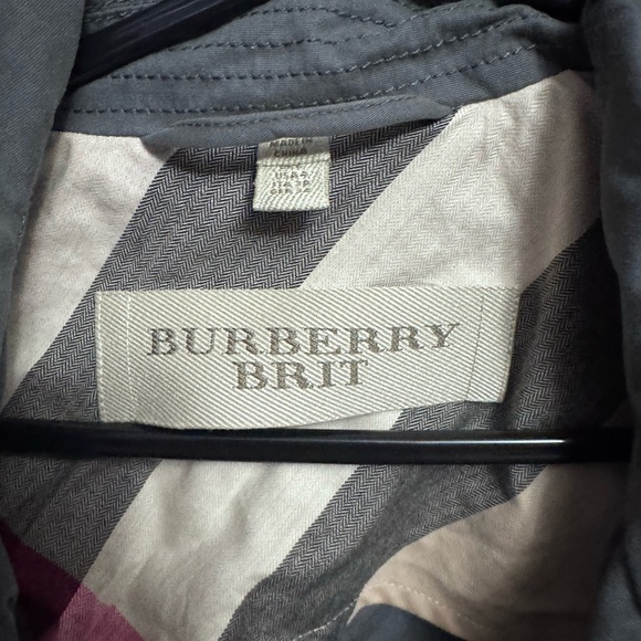 Burberry Grey Khaki Trench Coat - Picture 3 of 10